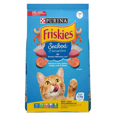 FRISKIES Adult Seafood Sensations Dry Cat Food Purina